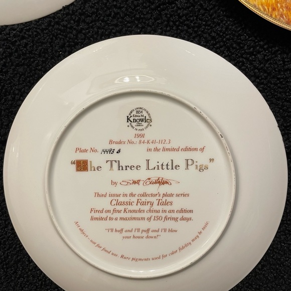 Edwin M. Knowles “Classic Fairy Tales” series collectible china plates - Picture 11 of 16
